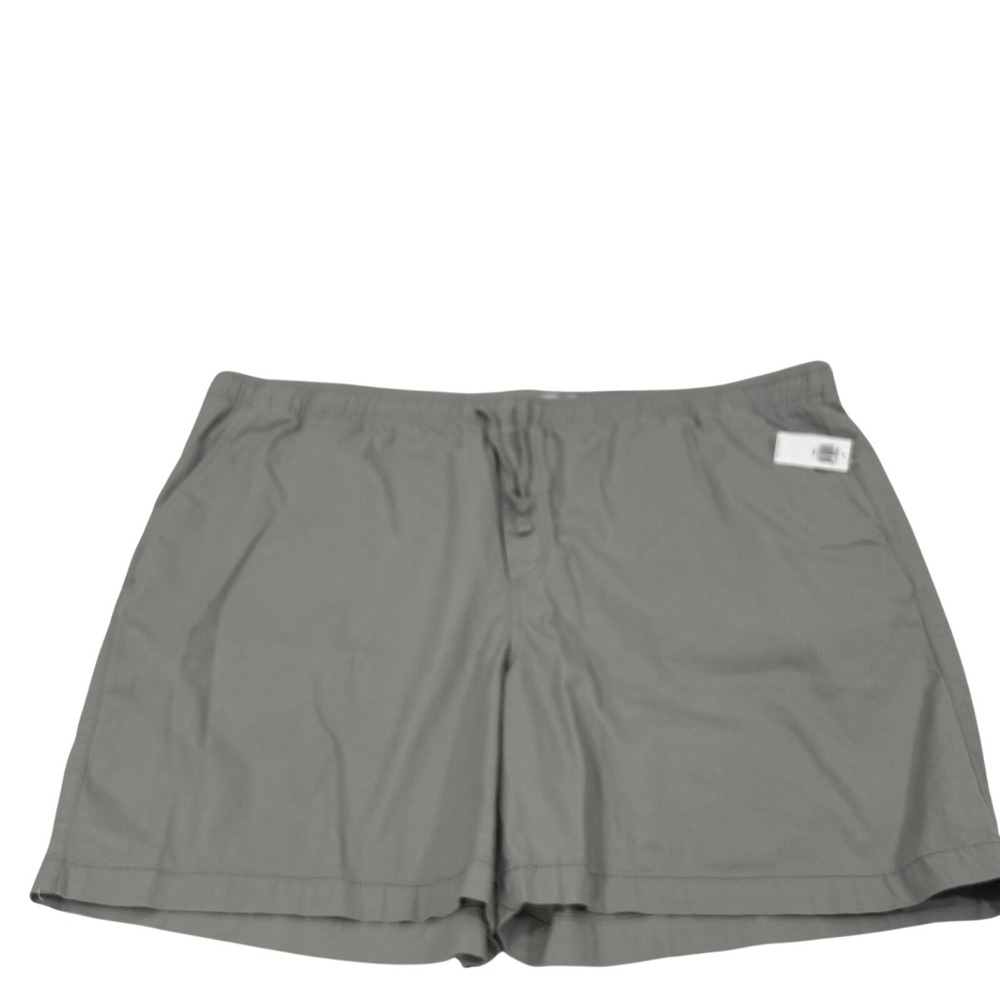 Old Navy Men 3X Gray Jogger Shorts Linen Blend 7" Inseam Drawstring New Tags